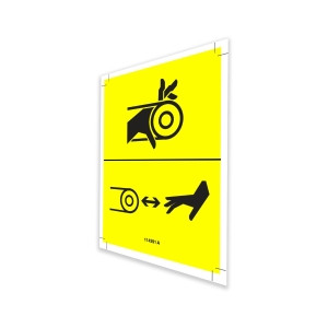 Genie Lift Part # 114391GT - DECAL,WARNING,CRUSHING, EA