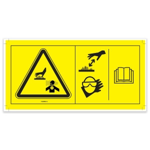 Genie Lift Part # 133055GT - DECAL,LABEL,BURN/CO2 HAZARD, EA