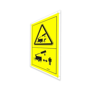 Genie Lift Part # 133066GT - DECAL,LABEL-CRUSH HAZ,TOWER, EA