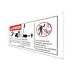 Genie Lift Part # 133190GT - AUTO START DECAL - AL8, EA