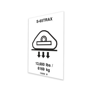 Genie Lift Part # 133252GT - DECAL, WHEEL LOAD S65 TRAX, EA