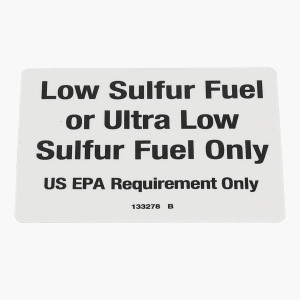 Genie Lift Part # 133278GT - DECAL,LOW/ULTRA LOW SULFUR FUEL, EA