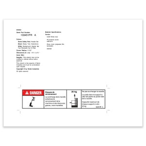 Genie Lift Part # 133451FRGT - DECAL,INSTR,MAX CAP BIKE RACK, EA