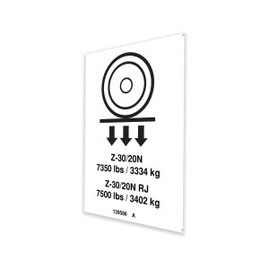 Genie Lift Part # 139586GT - DECAL,LABEL,WHEEL LOAD Z30N&RJ, EA