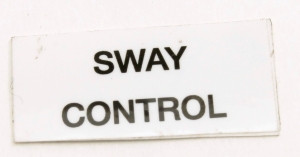 Genie Lift Part # 2-1269-1GT - DECAL,SWAY CONTROL, EA