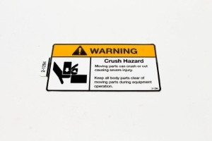 Genie Lift Part # 2-1294GT - DECAL, CRUSH HAZARD, PINCH, EA