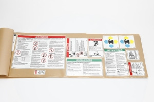 Genie Lift Part # 220001GT - DECAL KIT,SAFETY/INSTR.WORDS, EA