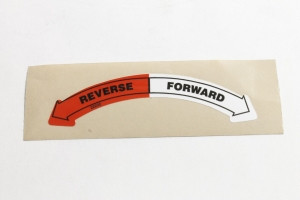 Genie Lift Part # 22232GT - DECAL, "REVERSE-FORWARD"  BOOM, EA