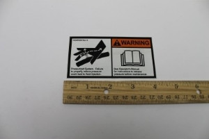 Genie Lift Part # 226946GT - DECAL,WARN,HIGH PRESS, EA