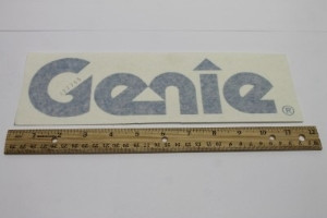 Genie Lift Part # 227765GT - DECAL,COSMETIC,GENIE,GR/QS, EA