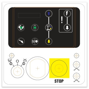 Genie Lift Part # 228407GT - DECAL,GROUND CONTROL PANEL, EA