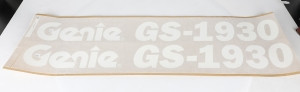 Genie Lift Part # 231559GT - DECAL KIT,1930 COMP.,WRD,ANSI, EA