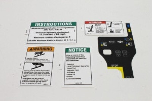 Genie Lift Part # 233935GT - DECAL KIT,2046 COMP., WRD,ANSI, EA