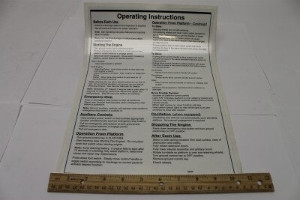 Genie Lift Part # 25975GT - DECAL,OPER. INSTR., EA