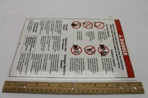 Genie Lift Part # 25979GT - DECAL,SAFETY RULES, EA