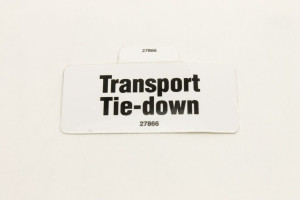 Genie Lift Part # 27866GT - DECAL,TRANSPORT TIE DOWN, EA