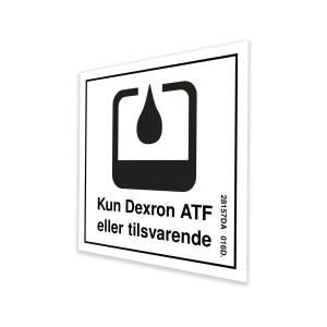 Genie Lift Part # 28157DAGT - DECAL, USE DEXRON, DANISH, EA
