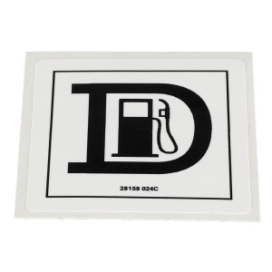Genie Lift Part # 28159GT - DECAL,LABEL,DIESEL FUEL, EA