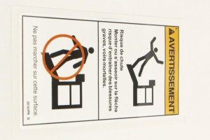 Genie Lift Part # 28181FRGT - DECAL,WARN,NO STEP OR RIDE, EA