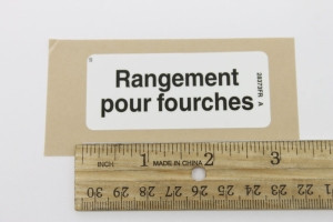 Genie Lift Part # 28373FRGT - DECAL,FORK LIFT POCKET, EA