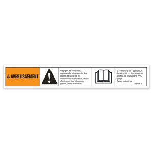 Genie Lift Part # 31071FRGT - DECAL,WARNING,FAILURE TO READ, EA