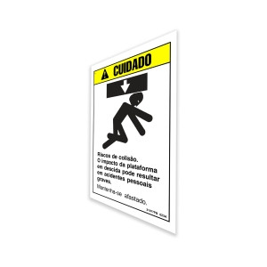 Genie Lift Part # 31077PBGT - DECAL, CAUTION, COLLISION HAZARD, EA
