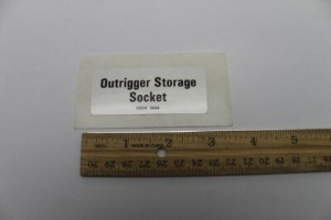 Genie Lift Part # 32934GT - DECAL,OUTRIGGER STORAGE,ST2, EA