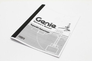 Genie Lift Part # 33499GT - MANUAL,OPER,SUPERLIFT,ADVANTGE, EA