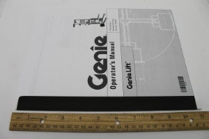 Genie Lift Part # 35566GT - MANUAL,OPERATORS,GENIE LIFT, EA