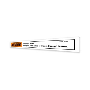 Genie Lift Part # 35567GT - DECAL, WARNING, INJURY HAZARD, EA
