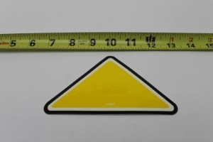 Genie Lift Part # 37056GT - DECAL,TRIANGLE,YELLOW, EA