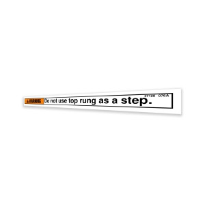 Genie Lift Part # 37120GT - DECAL, WARNING, NO STEP, EA