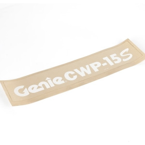 Genie Lift Part # 37150GT - DECAL, COSMETIC, CWP-15, EA
