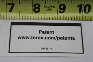 Genie Lift Part # 38149GT - DECAL LABEL PATENTS, EA