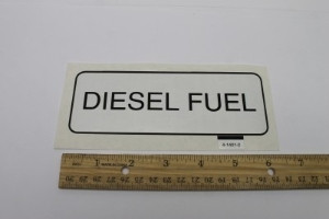Genie Lift Part # 4-1401-2GT - DECAL, DIESEL FUEL, EA