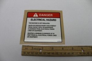 Genie Lift Part # 4-1579-2GT - ELECTRIC HAZARD DECAL, EA