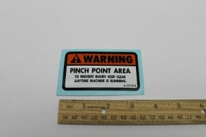 Genie Lift Part # 4-1579-9GT - DECAL, PINCH POINT, EA