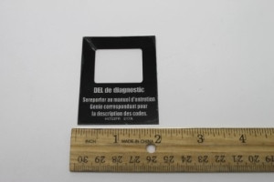 Genie Lift Part # 44753FRGT - DECAL, LABEL, LED READOUT, EA