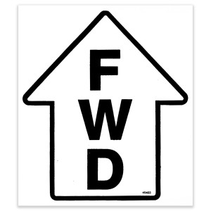 Genie Lift Part # 45403GT - DECAL,FORWARD ARROW, EA