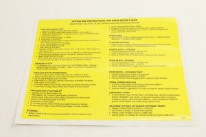 Genie Lift Part # 45430GT - DECAL,OPERATING INSTRUCT-Z45, EA