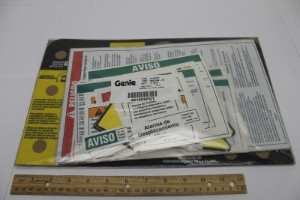 Genie Lift Part # 46192SPGT - DECAL KIT,INSTRUCTIONAL,Z30N, EA