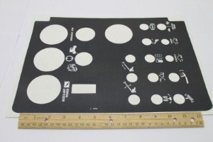 Genie Lift Part # 49926GT - DECAL,GND CONT PNL,S45/60/80**, EA