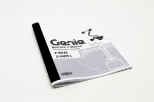 Genie Lift Part # 52421GT - MANUAL,OPERATORS,Z4525&Z4525J*, EA