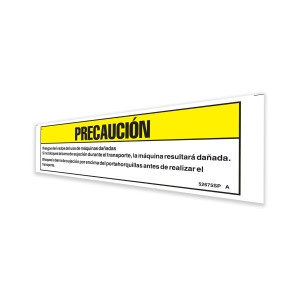 Genie Lift Part # 52675SPGT - DECAL,CAUTION,DAMAGD MACHINE, EA