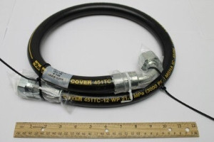 Genie Lift Part # 61073-3930GT - HOSE ASSY.,3/4",90,FEM,STR FEM, EA