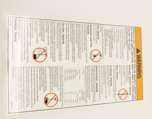 Genie Lift Part # 65411GT - DECAL,WARNING,GENERAL SAFETY, EA