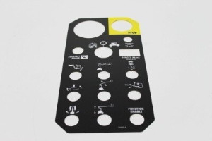 Genie Lift Part # 72080GT - DECAL,GROUND CONTROL PANEL***, EA