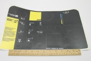 Genie Lift Part # 72081ITGT - DECAL,PLATFORM CONTROL PANEL, EA