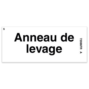 Genie Lift Part # 72086FRGT - DECAL,LABEL,LIFTING EYE, EA