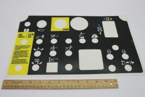 Genie Lift Part # 72093GT - DECAL,PLATFORM CONTROL PANEL, EA